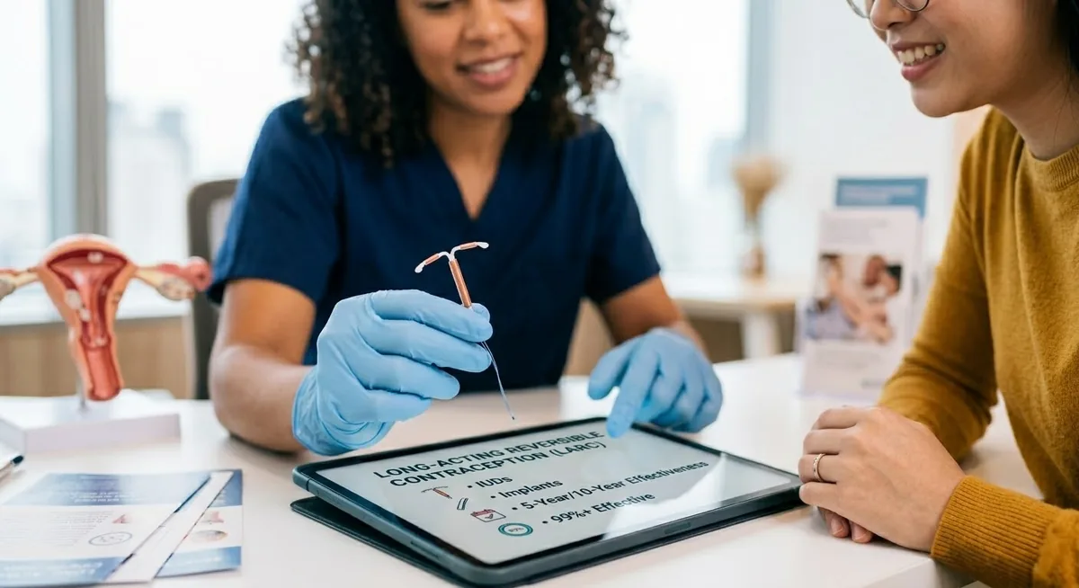 Long-Acting Reversible Contraception devices including IUDs and implants